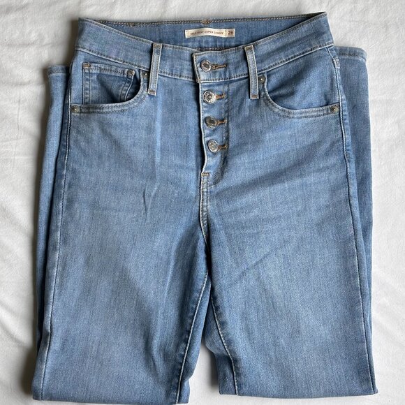 Levi's Women's Mile High Ankle Skinny Jeans | Size 26 - Picture 1 of 5